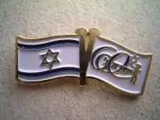 ISRAEL 60 YEAR BADGE PIN FLAG INDEPENDENCE DAY Badge/Pin
