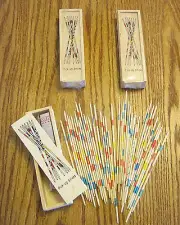 3 SETS OF NEW WOOD PICK UP STICKS WITH WOODEN BOX PICK-UP MIKADO SPIEL GAME