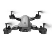 HR H9 Mini 2.4G WiFi FPV with 4K HD Dual Camera 20mins Flight Time Altitude Hold Mode Foldable RC Drone Quadcopter RTF Black With Dual Camera One Batt