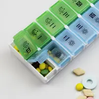 在飛比找蝦皮購物優惠-藥盒一週 藥盒分裝盒 藥盒 14格一週每日便攜可拆7天提示迷