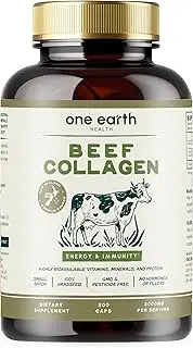 Grass Fed Beef Collagen - New Zealand Sourced Natural Collagen Supplement. 3,000mg per Serving, 200 Count