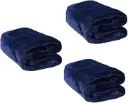 HONMEET 3pcs Pet Blanket Pack Soft Flannel Fleece Solid Blankets for Dogs Cats Warm Cozy