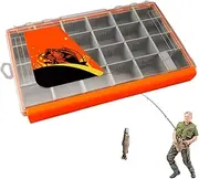 Fishing Tackle Box | Portable Angling Lures Storage,Heavy Duty Fishing Tackle Box Lure Organizer for Travel and Camping