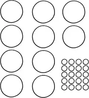 ZAGARO Space Saver Valve O Rings,Space Saver Valve Shaft Replacement Valve O Rings | Valve Stem O-Rings, Valve Caps Valve Replacement Parts