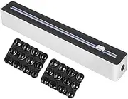 Wrap Dispenser with Cutter - Aluminum Foil Holder | Sturdy Food Cling Film Cutter Space-Saving Organizer for Wax PaperRestaurant Refrigerator