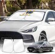 X-CAR Windscreen Sun Shade for MG MG5 2023-2025 Blocks UV Rays Foldable Custom Wind Screen Sun Visor Protector