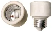 Leviton 001-02005 Glazed Porcelain Lamp Socket Adapter