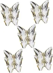 FRCOLOR 5sets 2pcs Crystal Butterfly Shoe Applique Patches Elegant Glitter Decor for Crafting Sewing and Clothing Repair Versatile Accessories for Fashionable Footwear 2pcs*5