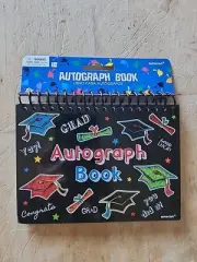 Autograph Book Caps School Graduation Amscan End of Year Signatures