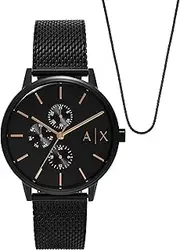 [Armani Exchange] Black Analog Watch AX7162SET