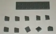 LEGO NEW 1x1x0.66 Dark Stone Grey Slope 31° (10x) 4504378 Brick 54200