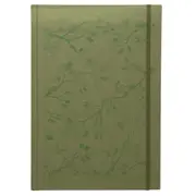 Lantern Studios A4 Journal/Notebook Hardcover Diary Stationery Foil Leaf/Sage