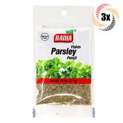 3x Bags Badia Parsley Flakes Seasoning | .25oz | Gluten Free No MSG & Kosher