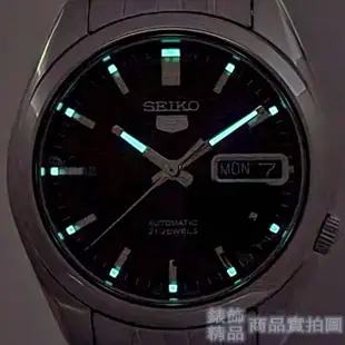 SEIKO 精工 SNK361K1手錶 黑面 盾牌5號 刻紋面 星期日期 自動上鍊 機械錶 男錶【澄緻精品】