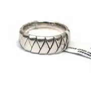 New DAVID YURMAN Men's 8mm Cairo Wrap Band Ring In Sterling Silver SIze 8.5