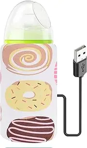 Travel Heating Bottle Carrying Bag,Portable USB Baby Bottle Warmer,Baby Bottle Warmer Cover,Milk Travel Heater Storage Cover Insulation Thermostat,Thickened Warm Universal Bottle Cover