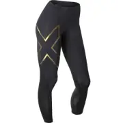 SALE | 2XU Womens Elite MCS Compression Long Tights - Black/Gold