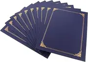 GRADENEVE 10Pcs Graduation Certificate Holder Decorative Award Document Paper Cover with Rounded Corners Lightweight and Portable Certificate Protector for Award and Graduation Ceremonies