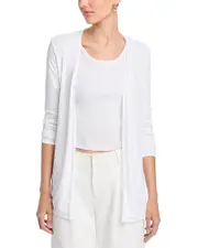 Majestic Filatures Long Sleeve Open Front Cardigan