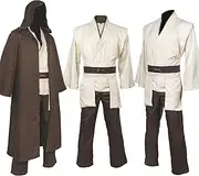 Horizoncos Adult Tunic Costume Mens Cosplay Costume Full Set Halloween Star Costume Cosplay Cloak