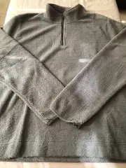 Saks Fifth Avenue Fleece Half-Zip Pullover 2XL XXL Microfleece Gray