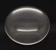 2 Large Transparent Clear Round Flatback Glass Cabochon Dome 45mm