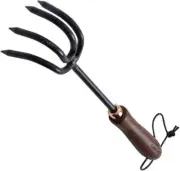Barebones Living Cultivator 14.5" w /Brown Wood Handle - GDN-090