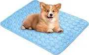 Dog Cooling Pad, Cat Bed Mat, 19.69x15.75 Inches, Breathable Reusable Fabric, Self-Cooling Heat-Reliefs Comfort Surfaces, Pet Chill Mattress for Summer Outdoor Beach Sleeping Use