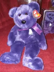 2pc Set TY Beanie Babies 1997 PRINCESS DIANA All Tags PE Pellets 1large, 1small
