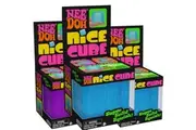 Schylling Needoh Nice Cube Sensory Toy with a Super Solid Squish - Always Returns to its Square Shape - Colors May Vary 3 Pack