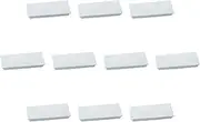 Set of 10 Celadon Rail Long Plates (Small) 8.1 x 3.9 x 1.0 inches (20.5 x 10 x 2.5 cm) | Setomonohonpo