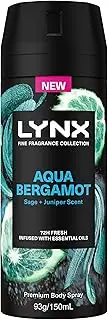LYNX Fine Fragrance Deodorant ANTIPERSPIRANT AQUA BERGAMOT 150 ML