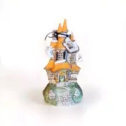 New | Blue Sky HOWLING HILLS Hotel Tealight Candle Holder Halloween Ghost NWT