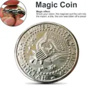 Bite Out Half Dollar Magic Trick - Close-Up Magic Illusion Restored Half Dollar