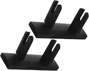 HEALEEP 2Pcs Bamboo Chinese Holder Traditional Handheld Folding Fan Stand for Home Decor and Lightweight Fan Rack with Smooth Surface