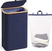 Laundry Basket with Lid, 120L Clothes Hamper for Laundry Basket Collapsible, Laundry Hamper Organizer for Bedroom, Laundry Room, Dirty Clothing Hamper