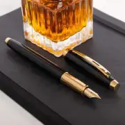Sheaffer 100 Fountain Pen - Black with Gold Trim