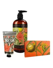 [English Soap Company] Royal Kew Gardens Bergamot & Ginger Hand Cream, Soap & Wash Bundle