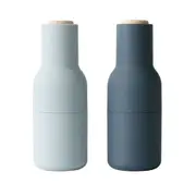 Menu 2 Pack Bottle Grinders with Beech Top Blues