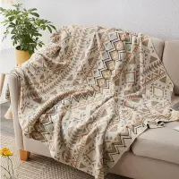 在飛比找樂天市場購物網優惠-波西米亞針織蓋毯 毛毯 披肩毯 沙發蓋毯 沙發毯 午睡毯 針