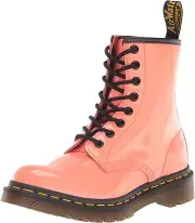 DR. MARTENS 1460 W Boots Coral Patent Lamper New