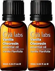 Gya Labs Vanilla Oleoresin Essential Oil Set(10ml) - Creamy, Sweet Scent - Pack of 2