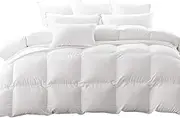Dreamz Goose Down Feather Quilt Duvet Doona Winter Summer Bedding Blanket Comforter, Breathable Lightweight Soft Cotton Cover, Bedroom Bed Home, with Storage Bag, 500GSM, Queen Size