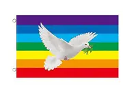 Peace Flag, Peace Dove World Peace Sign Symbol Flag For Patio Lawn Home Outdoor Dcor A
