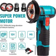 12V 19500RPM Mini Angle Grinder Tool Cordless Electric Angle Grinding Machine AU