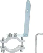 uxcell 1Pcs Motorcycle Tube Clamp, Fit 0.7" to 1.4" OD Motorcycle Bicycle Light Mount Brackets with 57mm L Holder Car Light Bar Holder Clamp, Silver (18-35mm)