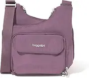 Baggallini Criss Cross 10x11 Crossbody Women Lightweight Water-Resistant Nylon Travel Bag W/RFID & Quick Access Pockets
