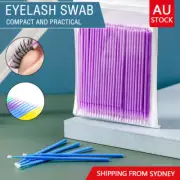 100-1000X Disposable Micro Brush Eyelash Swab Applicator Mascara Tools Extension