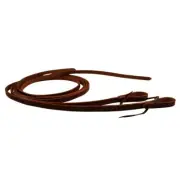 Oiled Pull-Up Horse Split Reins Tan Leather Western/ trail riding reins
