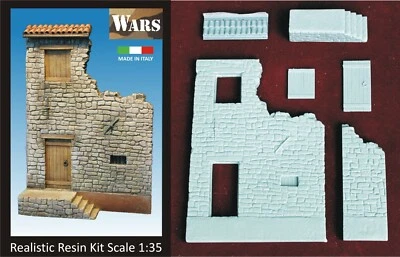WARS 22-35 Home Of Stone IN Ravine Kit Diorama WW2 Stonehouse IN Ruins 1:3 5